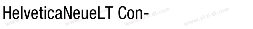 HelveticaNeueLT Con字体转换